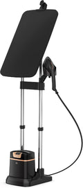 Rowenta IXEO Steamer for Clothes with Ironing Board 65 Inches 45 Second Heatup, 1 Liter Capacity 1500 Watts Ironing, Portable, Fabric Steamer, Garment Steamer, Adjustable QR1410,Black