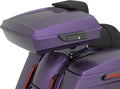 Advanblack 2025 RG Tour Trunk Pack Purple Abyss Denim Razor Tour Trunk Pack Backrest Pad for '97-'25 Harley Touring Road King Street Glide Electra Glide CVO models