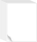 L LIKED 500 Sheets 8.5 x 11 Full Sheet Label, Matte, White Sticker Paper for Laser & Inkjet Printer, Strong Adhesive (500 PCS)