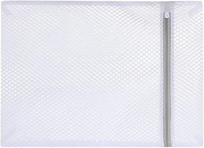 1-10PCS White Durable Honeycomb Mesh Laundry Bags For Delicates Net Fabric Durable And Reusable Delicate Wash Bag(40X50cm,10Pcs)