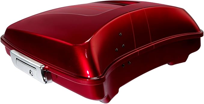 5.5" Razor Motorcycle Trunk W/Latch Key Fit For Harley 2014-2025 Touring CVO Road King Street Glide Electra Glide Ultra Limited Pack Velocity Red Sunglo