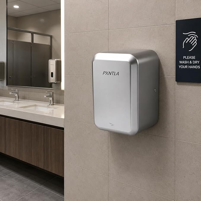 Hand Dryer, 10-12 Seconds Ultra Fast Dry Hands, 100-130V Voltage, Compact Size & Powerful Wind Force, IPX1 Waterproof & 60s Overheat Protection
