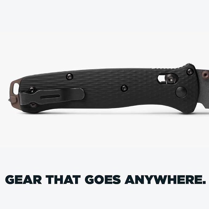 Benchmade Bailout Tactical Knife, M4 Steel Blade (537SGY-03) | Black Aluminum handle, Tanto blade