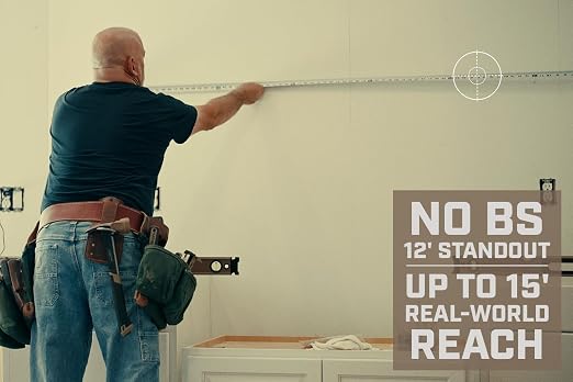 Spec Ops Tools 25-Foot Elite Series Magnetic Tape Measure, 1 1/4" Double-Sided Blade, 12 Feet of Stand Out, Military-Grade Composite Case, 3% Donated to Veterans