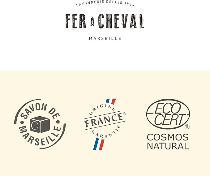 Fer à Cheval Marseille Dishwashing Soap, Olive Oil Based, Made in France - Liquid Dishwashing Refill Soap, 2 L/67.6 fl oz