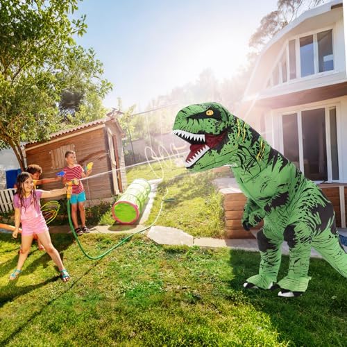 Servllcell Inflatable Dinosaur Costume for Kids/Teens,Halloween Costumes T Rex Blow Up Costumes for Boys Girls,Cosplay