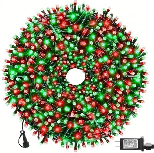 MZD8391 105FT 300LED Christmas Light, Christmas Tree Light, Red Green