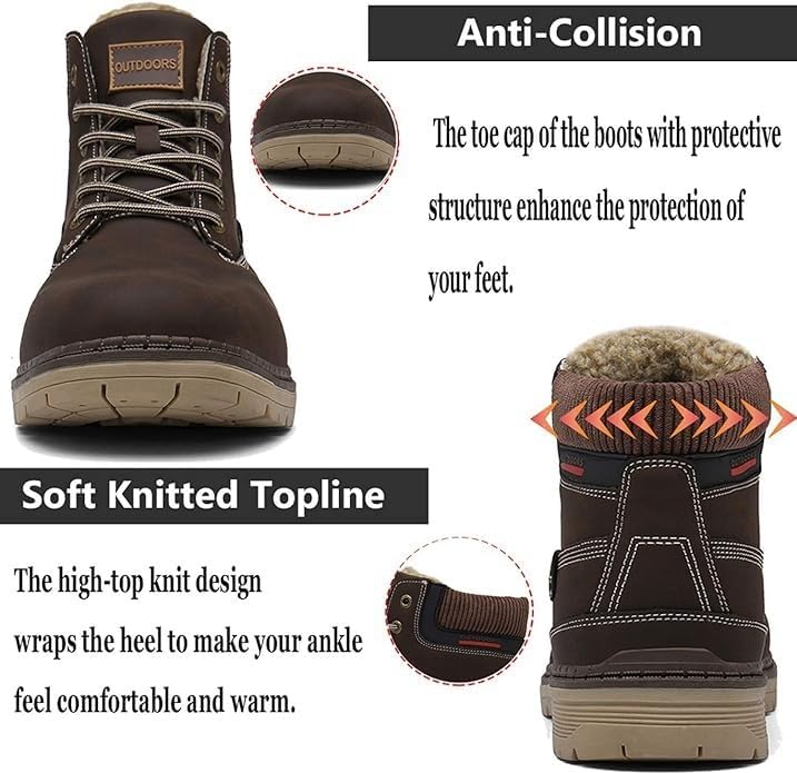 Eagsouni Mens Womens Winter Snow Boots