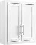 Crosley Furniture Savannah Wall Mounted Bathroom Storage Medicine Cabinet with Shelves, Snow