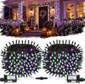 OZS Connectable 2-Pack 164Ft 400LED Halloween String Lights, Purple&Green