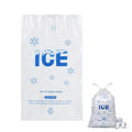 200 PACK 5 lb. Plastic Drawstring Ice Bags 9 x 17 Inch Heavy-Duty | Ice Bags with Plastic Draw String (2mil Thickness)
