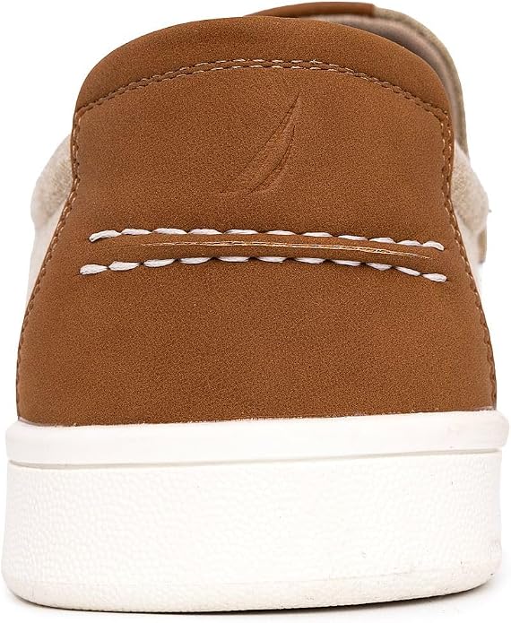 Nautica Men's Slip-On Loafers Casual Moc Toe Sneakers Boat Shoes Slipper for Men – Lightweight & Comfortable - Derwin