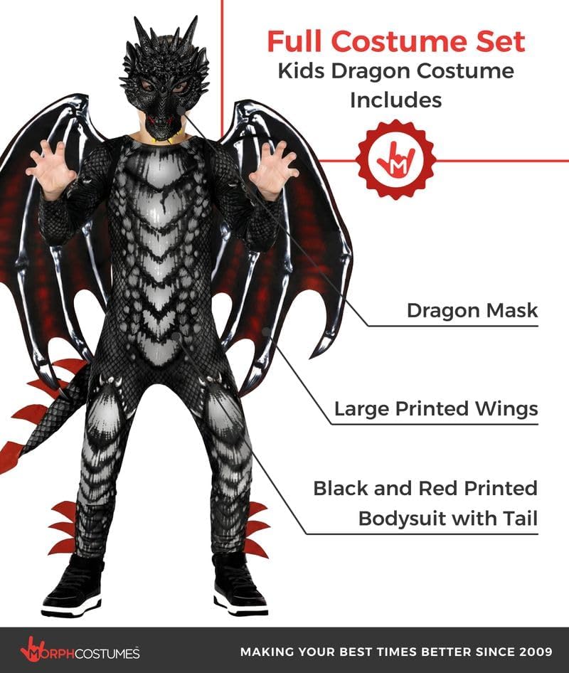 Morph Dragon Costume Kids, Dragon Wings, Halloween Costumes for Kids