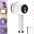 Sissty Rechargeable Fabric Shaver, Sissty Lint Remover, Sissty Fabric Shaver, Sissty Rechargeable Fabric Shaver for Clothing, Couch Fabric Pilling Remover with 3 Speeds and LED Display (White)