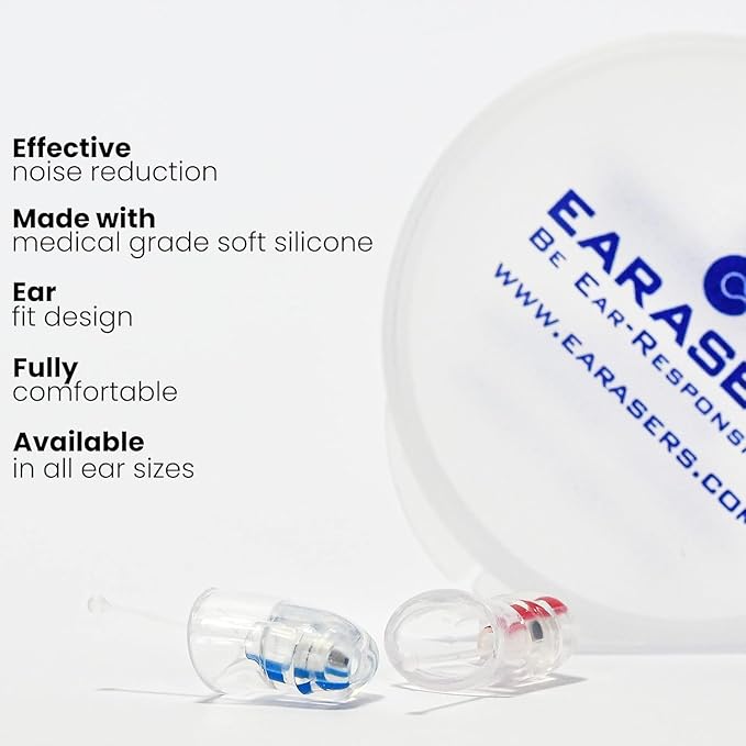 Earasers 26dB Noise Reducing Earplugs - Extra Small