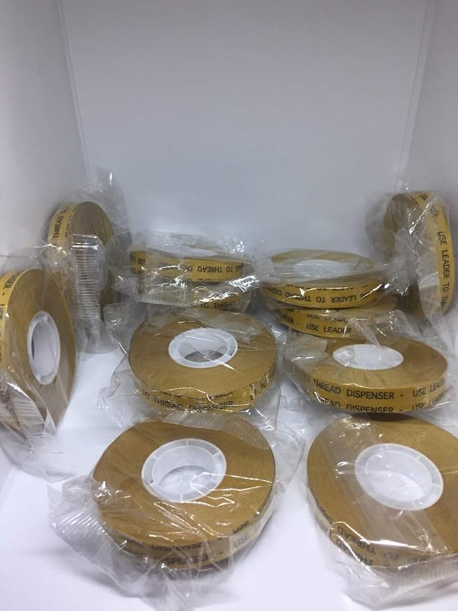 ATG Transfer Gun Double Side Refill Tapes, Reverse Wound Adhesive Transfer Tape Acid Free Gold Paper Liner ATG-7502, 1/2" X 36 YD Pack of 4