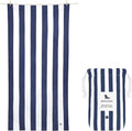 Dock & Bay Beach Towel - Quick Dry, Sand Free - Compact, Lightweight - 100% Recycled - Includes Bag - Cabana - Whitsunday Blue - Extra Large (200x90cm, 78x35)
