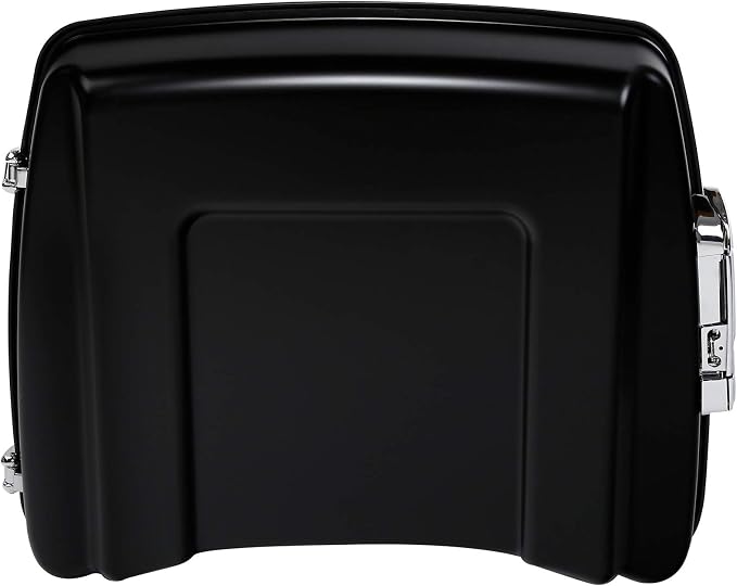 Black Denim 5.5" Razor Trunk W/Latch Key Fit For Harley Touring 2014-2025 CVO Road King Road Glide Street Glide Electra Glide Ultra Limited Pack