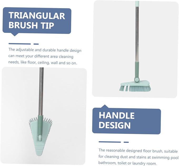 HANABASS 4pcs Swimming Pool Cleaning Brush Handle Rotating Brush for Tile and Wall Cleaning Scrubber for Hard Reach Areas
