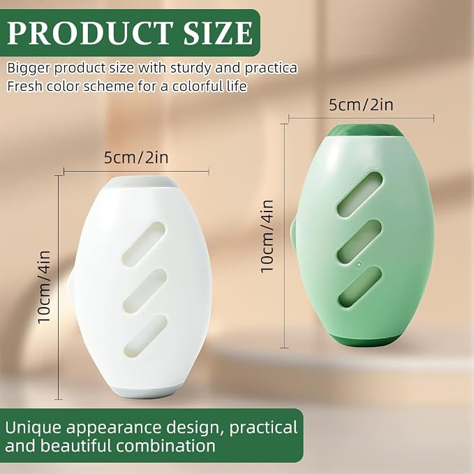 Qpets® Reusable Gel Lint Roller, 2-Pack Sticky Hair Remover Ball for Clothes & Furniture - Portable Pet Hair Roller for Travel & Home Use - Washable & Eco-Friendly for Dogs & Cats