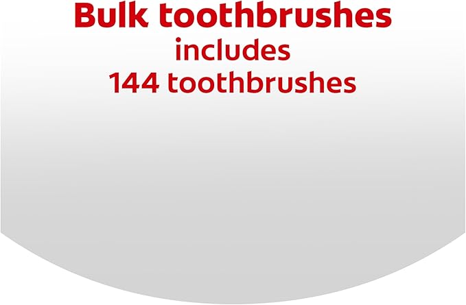 Colgate Soft Toothbrushes, Bulk Toothbrushes, Individually Wrapped Toothbrushes for Adults, Case of 144