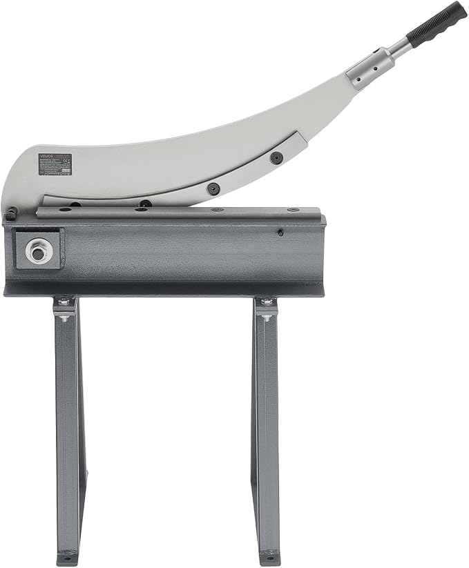 VEVOR Guillotine Shear, 20 in Bed Width Benchtop Cutter, Manual Hand Plate Shear for Metal Sheet Processing, with Q235 Material, High Precision, Stand, for PCB Board, Aluminum, Steel, Copper, Plastic