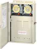 Intermatic T30404R Pool/Spa Control Panel, 100 Amp Load Center with Two T104M 24-Hour Timer Mechanisms, 8 Breaker Spaces, Raintight Outdoor Metal Enclosure