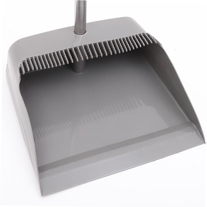 1Set Durable Broom and Dustpan Supple Home Cleaning Tools Lightweight Design for Ergonomic Long Handle for Effortless Use Style for Versatile Cleaning