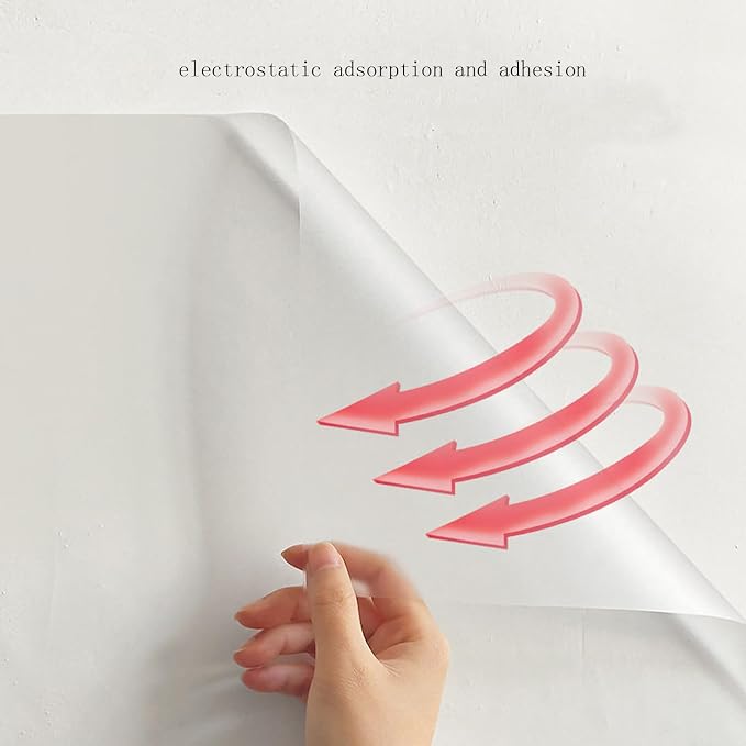 Electrostatic Wall Protective Film,Static Sticker,Waterproof Oil-Proof,Self-Adhesive Contact Paper,Peel and Stick Wallpaper,Splash Guard,for Smooth,Flat Walls (Matte,23×78in)