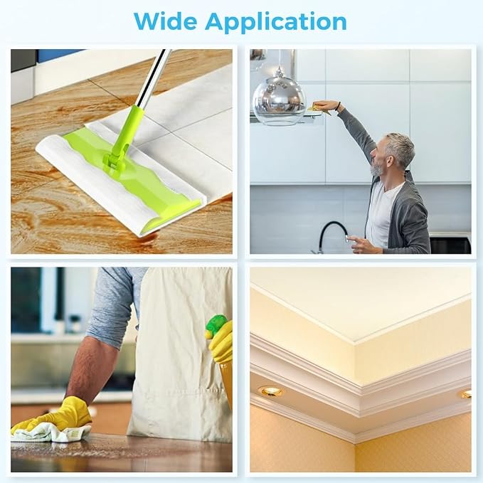 11X8.3 Dry Duster Cloths, 300-Count Dry Mop Refills, Household Wiping Cloths, Sweeper Disposable Dusting Cloths, Dry Mop Pads