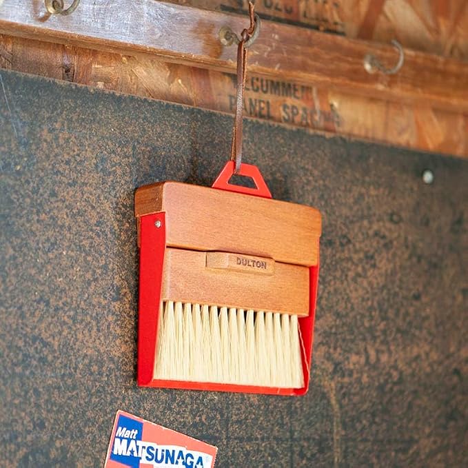 Dulton Dustpan and Brush Dustpan and Brush RED H21-0365RD Red Broom & Dustpan Set