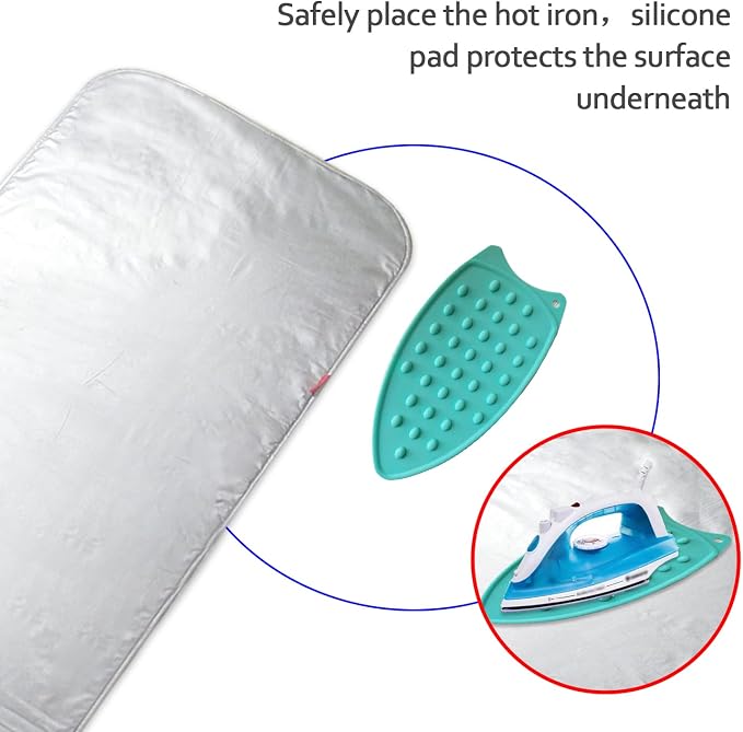 Ironing Mat,Thickened (32x55 inch) Ironing Blanket Ironing Pad | Double-Side Using Heat Resistant Pad Extra Extra Large Ironing Mat for Table Top,Countertop,Etc.