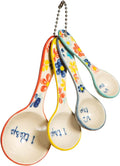 Sass & Belle Folk Floral Measuring Spoons, Measure Cups