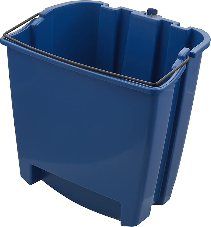 SPARTA OmniFit Mop Bucket System, Durable Mop Bucket, Side Press Wringer, and Soiled Water Insert, Floor Cleaning Essentials for Commercial and Home Use, 35 Qt Capacity, 1 Count, Green