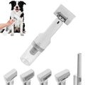 Deshedding Brush with Vacuum Suction, 5-in-1 Pet Hair Removal Tool for Dogs Cats, Cordless Undercoat Rake Removes Loose Hair, 9Kpa Pet Vacuum Cleaner for Furniture Carpet