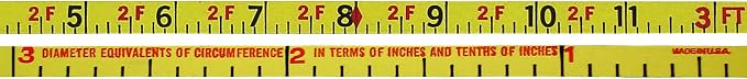 ProTape 3/8" x 75' Auto-Rewind Tape Measure w/ Nylon Coated Blade 46122 (975CB) 8ths & Diameter by US Tape