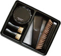 Black Shoe Polish Care Kit for Shoes and Boots and Polishing Brush Lightweight and Portable for Men and Women