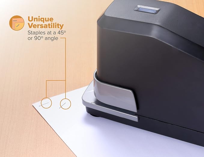 Bostitch Office Impulse Heavy Duty Electric Stapler Value Pack,45 Sheet Capacity,Includes 5,000 Staples & Staple Remover,No-Jam,Faster Stapling,Black,(Pack of 6)