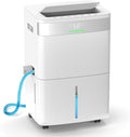 HUMILABS 82 Pints Dehumidifier for Home, 5000 Sq. Ft Dehumidifier for Basement with Drain Hose, Front LED Screen and 1.37 Gal Water Tank, Three Modes, Auto Defrost and 24HR Timer