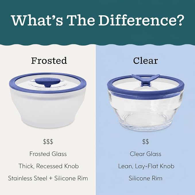 Anyday 4-Piece Medium Glass Food Storage with Lids (Clear Black Sesame) | Plastic-Free Meal Prep, Microwave Cookware, Stackable Airtight Container, Vented Glass Lid, Microwave-Safe Reheating