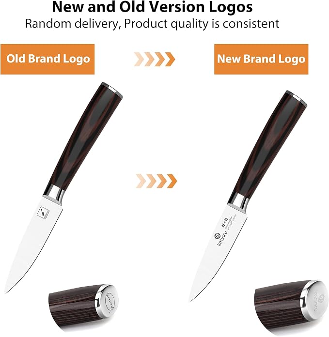 imarku Paring Knife 3.5 Inch, Japanese High Carbon Stainless Steel | Ultra Sharp Fruit Knife, Small Kitchen Knife for Peeling Fruits, Ergonomic Pakkawood Handle, Unique Gifts for Men and Women