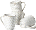 LE TAUCI Espresso Cups 6 oz, Ceramic Demitasse Cup, Small Coffee Mugs for Double Shot, Latte, Cappuccino, Lungo, Kids Mugs With Handle, Suit For Housewarming - 2.7 inch, Set of 4, Arctic White