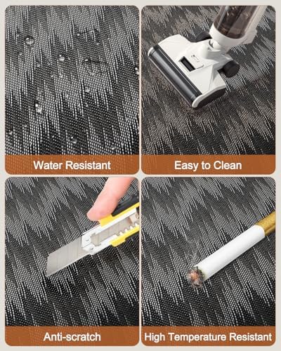 Blvornl Large Office Chair Mat for Hardwood Floor, Rolling Chair Mat for Hard Wood, Large Anti-Slip Hard Floor Protector, Heavy Duty Computer Desk Rug for Office and Home 50"*63" Dark Grey
