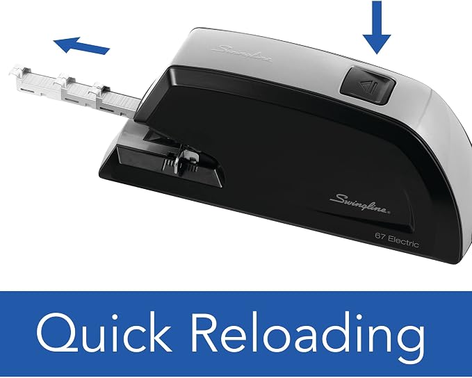 Swingline Heavy Duty Commercial Electric Stapler, 20 Sheet Capacity, Metal, Black (06701)