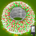 240ft Outdoor Christmas Lights, 750 LED Super Long String Lights 12 Modes & Timer Memory, Dimmable Outsite Waterproof Light Strings for Xmas Tree Garden Wedding Party Holiday Decorations Red & Green
