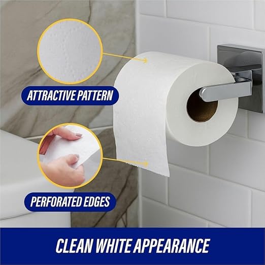Genuine Joe - GJO2550096 2-ply Standard Bath Tissue Rolls (Pack of 96 Rolls)