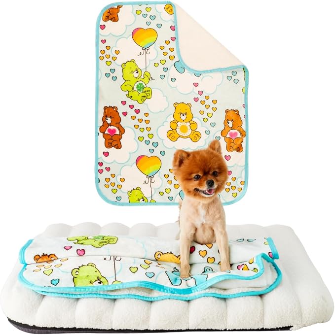 Care Bears Waterproof Dog Bed Cover, Large 30x40 Pet Blanket for Furniture Bed Couch Sofa, (Officially Licensed) by Franco
