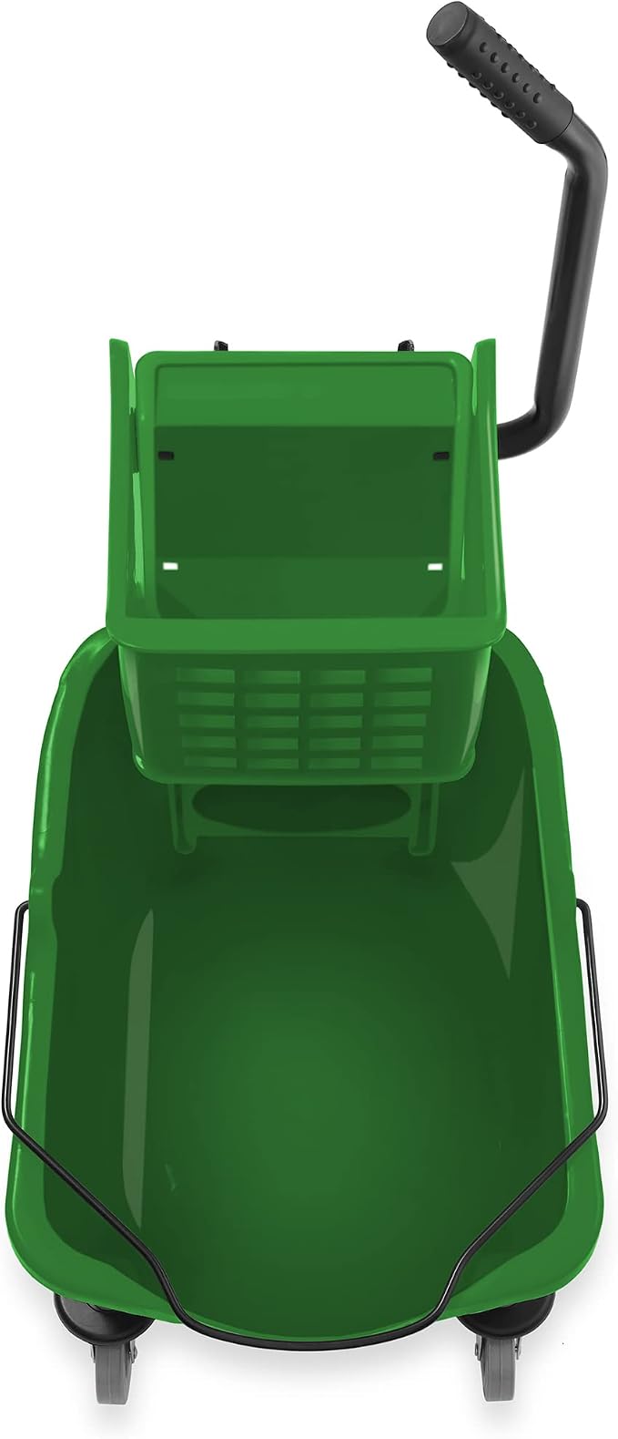 Dryser Commercial Side Press Wringer Combo Mop Bucket, 33 Quart, Green