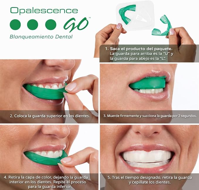 Opalescence GO 15 Teeth Whitening Trays Bundle 15% Hydrogen Peroxide 6288-T | Gel Prefilled Trays - Includes Sensitive Toothpaste Travel Size 1 Oz & 2Chill Toothbrush. Mint - by Ultradent (7 Treatments)