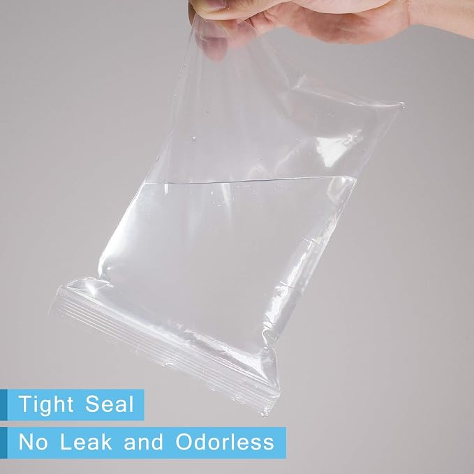 iMailer - 500 Count - 8" x 10" Zip Bags - Clear Reclosable Zip Plastic Poly Bags 2 Mil with Resealable Lock Seal Zipper for Art Prints, Brochure, Photoes, Handicraft Gift